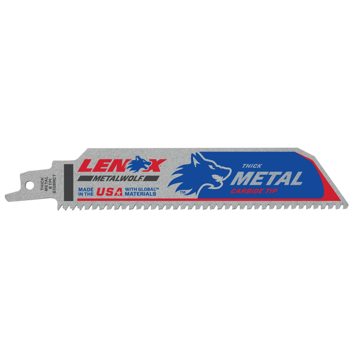 Mayer-DDS-LENOX 6" x 1" Lazer CT Carbide Tipped Reciprocating Saw Blades-1