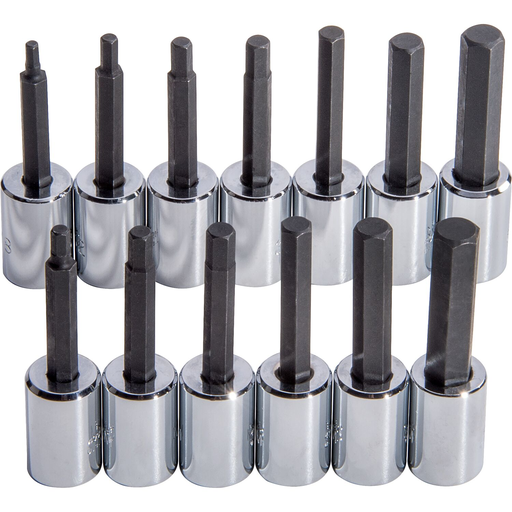 Product image for Proto J4902A 3/8" Dr 13Pc Hex Bit Skt Set