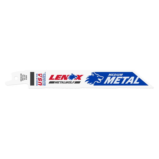 20566-618R - LENOX Metal Cutting Reciprocating Saw Blade with Power Blast Technology, Bi-Metal, 6-Inch, 18 Tpi, 5/Pk