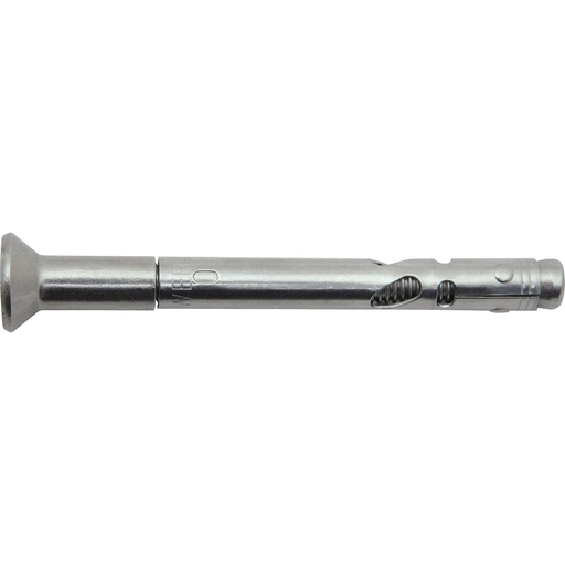 Product image for DeWalt / Powers 06172S Combo Flat Head Lok-Bolt AS® Stainless Steel Sleeve Anchor, 1/4" x 3" (100/Box)