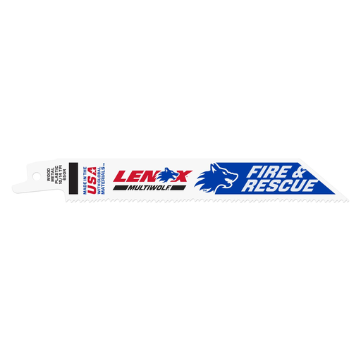 LENOX General Purpose Reciprocating Saw Blade With Power Blast Technology, Bi-Metal, 6-Inch, 10/14 Tpi, 5/Pk