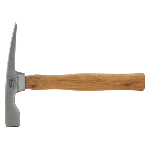 Product image for Stanley 54-435 Hickory Handle Bricklayer.S Hammer . 24 Oz.
