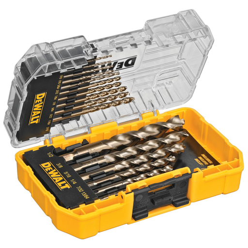 Product image for DeWalt DW1956 16 pc. PILOT POINT® Drill Bit Set