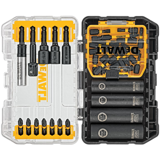 Product image for DeWalt DWA2T35IR FlexTorq® IMPACT READY® Screwdriving Bit Sets with ToughCase® + System