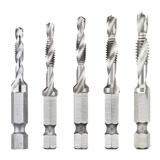 Product image for DWLT DWADTQTR5SET 5PC DRILL TAP SET
