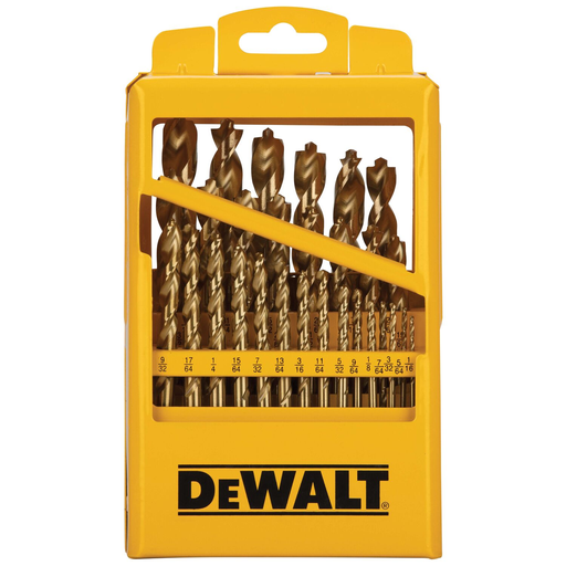 DeWalt DW1369 29PC TITANIUM PP DRILL BIT SET Product image for DeWalt DW1369 29PC TITANIUM PP DRILL BIT SET