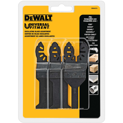 Product image for DeWalt DWA4215 Oscillating 3-Pc. Set