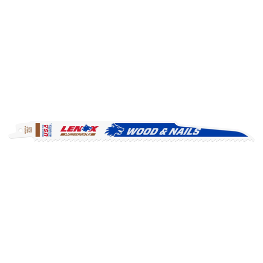 20582-956R - LENOX Wood Cutting Reciprocating Saw Blade With Power Blast Technology, Bi-Metal, 9-Inch, 6 Tpi, 5/Pk
