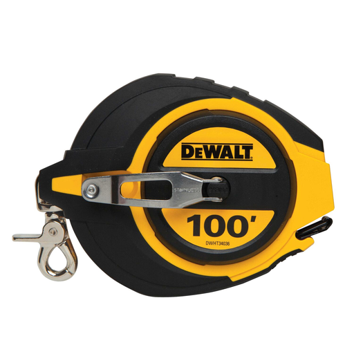 Product image for DeWalt DWHT34036 DeWalt 100 Ft Closed Case Long Tape