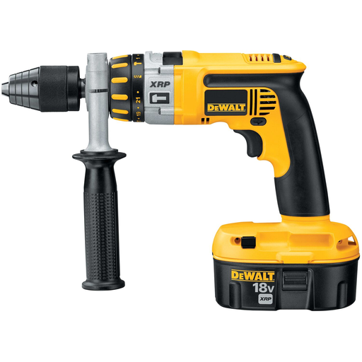 Product image for DEWALT DC926KA 1/2 Inch 18 Volt Heavy Duty Cordless Hammer Drill Driver Kit