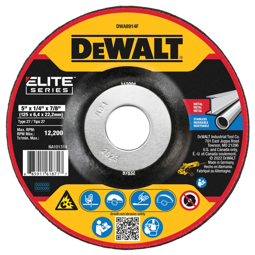 DEWALT ELITE SERIES Grinding Wheels