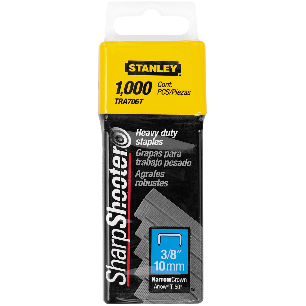 Product image for Stanley TRA706T 3/8" Heavy Duty Staples - Type G 4/11/140