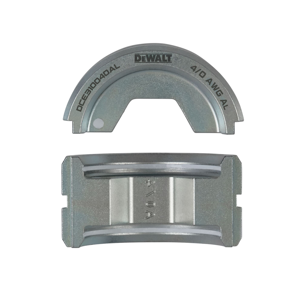 Product image for DEW DCE310040AL 4/0 ALUMINUM U-DIE SET