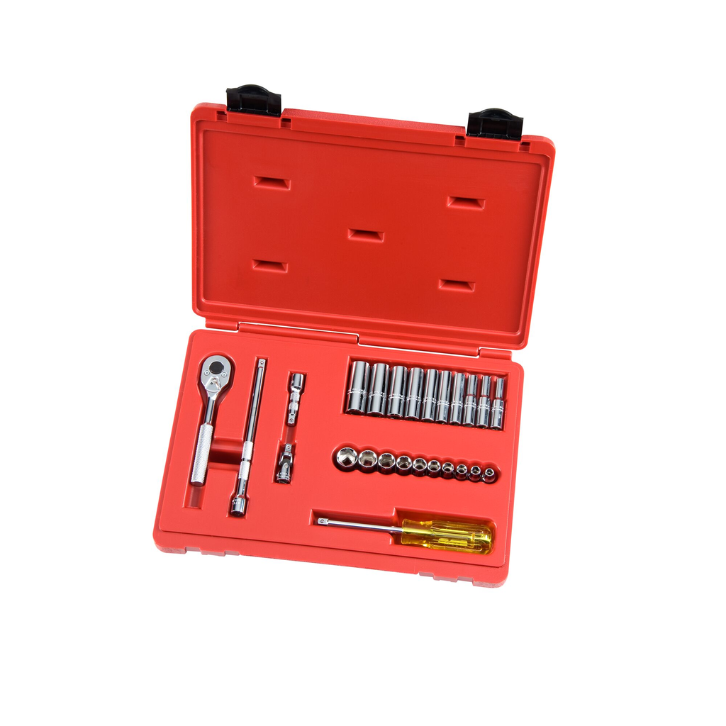 Product image for Proto J47116 Set Skt 1/4 Dr 25 Pc 6 Pt