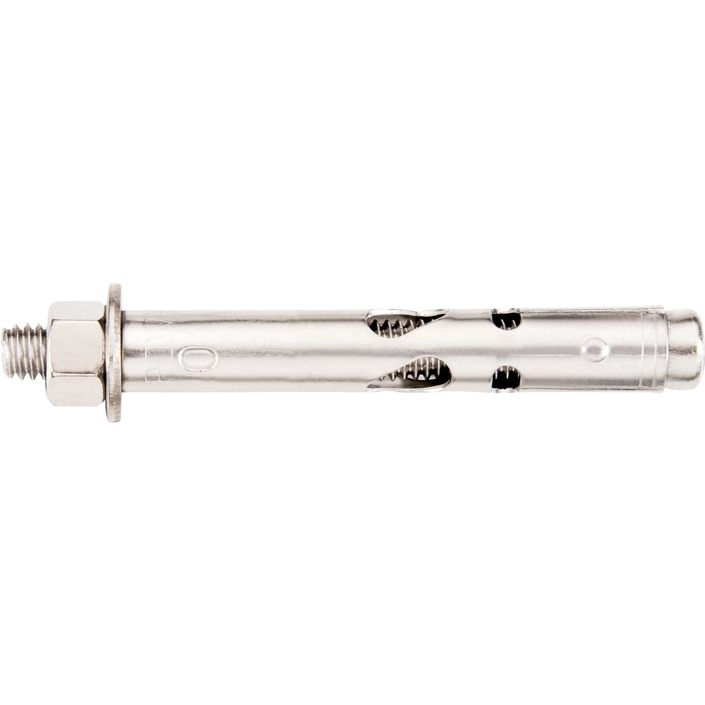 Product image for DeWalt / Powers 06156S Hex Nut Lok-Bolt AS® Stainless Steel Sleeve Anchor, 1/2" x 2-1/2" (25/Box)
