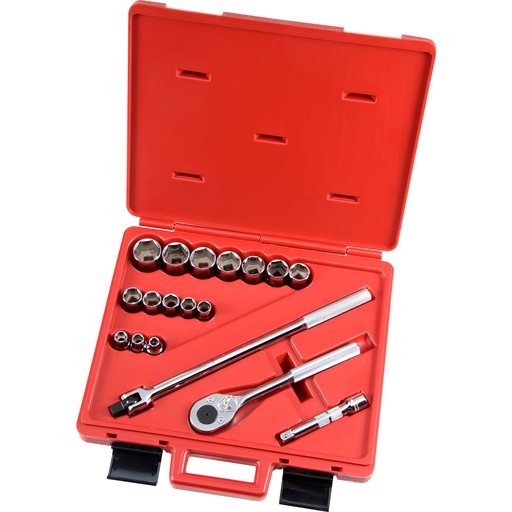 Product image for Proto J54122 Set Skt 1/2 Dr 18 Pc 6 Pt