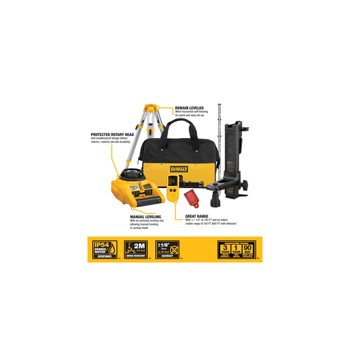 Product image for DeWalt DW074KDT Self Leveling Rotary L