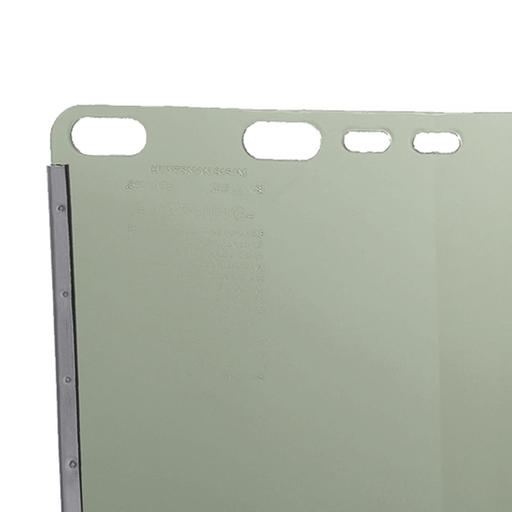 Acetate Face Shield Window - Shape D - Bound - Light Green