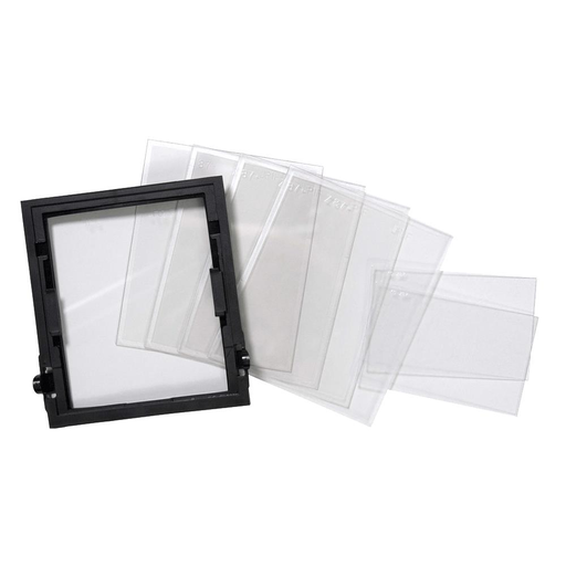 Safety Plate Set - Polycarbonate - 5.25" x 4.5" with Replacement Retainer