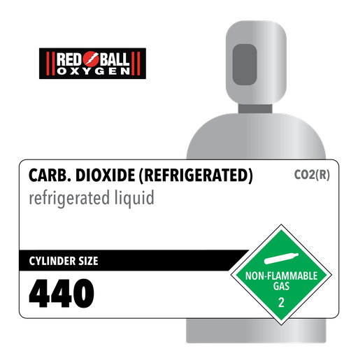 Carb. Dioxide (Refrigerated), 440, 2.8, Industrial, 99.8, High Pressure Steel (HPS), CGA 320