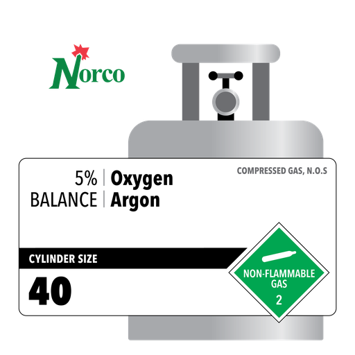 40CF-5% OXYGEN/ARGON