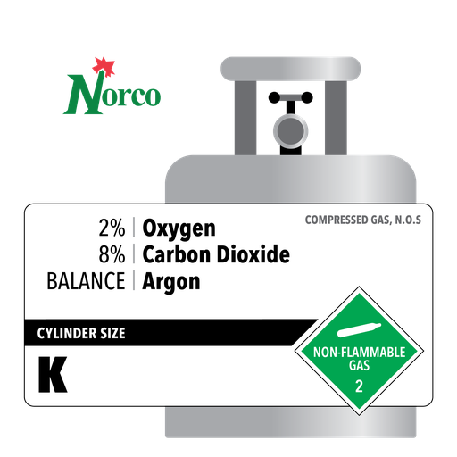 K-2% OXYGEN/8% CO2/ARGON