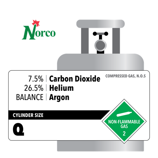 Q-7.5% CO2/26.5% HELIUM/ARGON