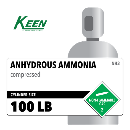 Anhydrous Ammonia, 100 LB, Lab & Spec, RQ, 100 lbs, CGA 240