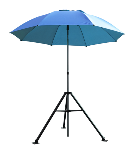 Heavy Duty Industrial Umbrella And Tripod Stand Combo Set (Blue)