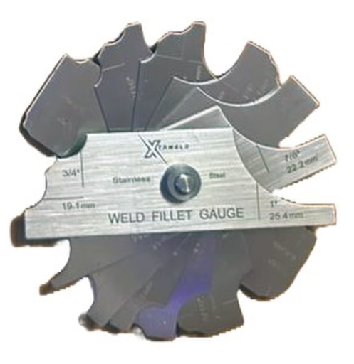 WELD FILLET GAGE W/LEATHER POUCH