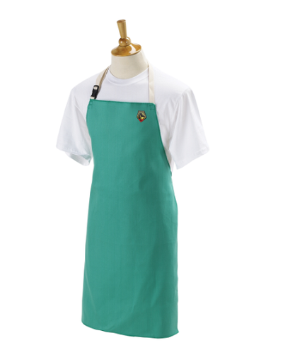 Flame-Resistant Cotton Bib Apron, 36" Length