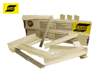 ESAB® Refrac-T-Back™ Grooved 1" X 1" X 1/4" Non-Metallic Ceramic Weld Backing