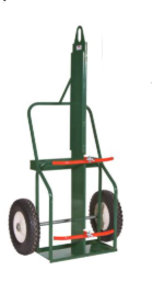 9" DUAL CYL CART W/FW 16" PNEUMATIC WHEELS