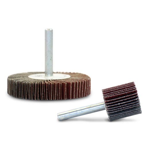 Flexovit PE502 Mounted Flap Wheel A60 3"x1"x1/4" High Performance Abrasive Wheel for Metal Finishing