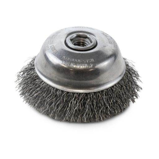 Flexovit C1800 4 Inch Wire Cup Brush .020 Carbon for Angle Grinders, Max 8000 RPM