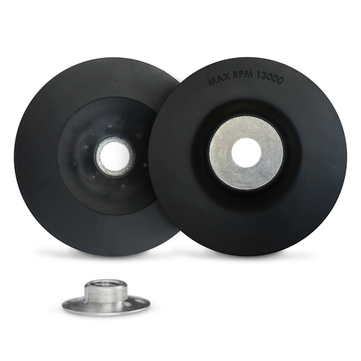 Flexovit SK4550 4-1/2 Inch x 5/8-11 High Performance Smooth Face Backing Pad, 13000 MAX RPM