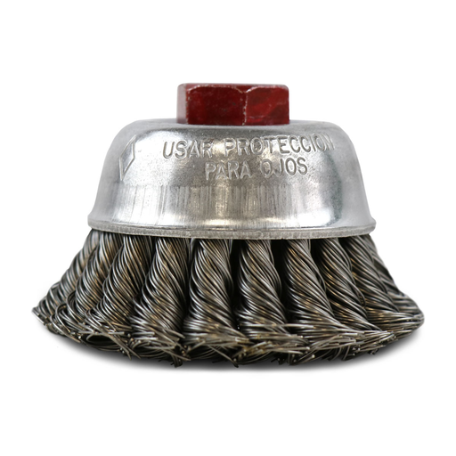 Flexovit C1480 2-3/4 Inch x 5/8-11 Inch Carbon Wire Cup Brush, Grit .020, Max RPM 12500