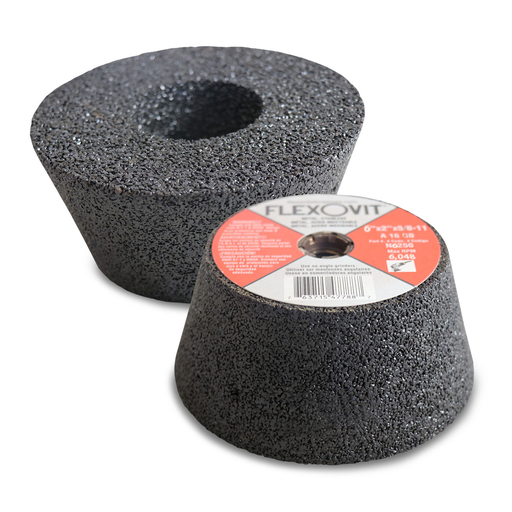 Flexovit N6250 HIGH PERFORMANCE 6 Inch x 2 Inch x 5/8 Inch-11 Type 11 Resin Cupstone