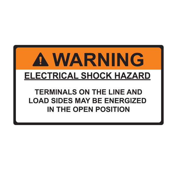 Product image for TYN 596-00878 WARNING ELE SHK HZD 2