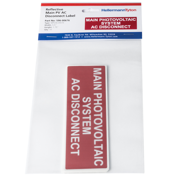 Product image for TYN 596-00676 MAIN PV AC DISCONNECT