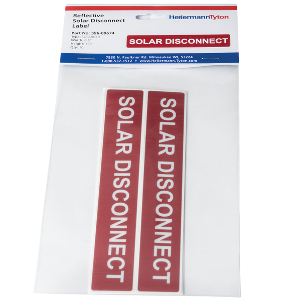 Product image for TYN 596-00674 SOLAR DISCONNECT 10/P