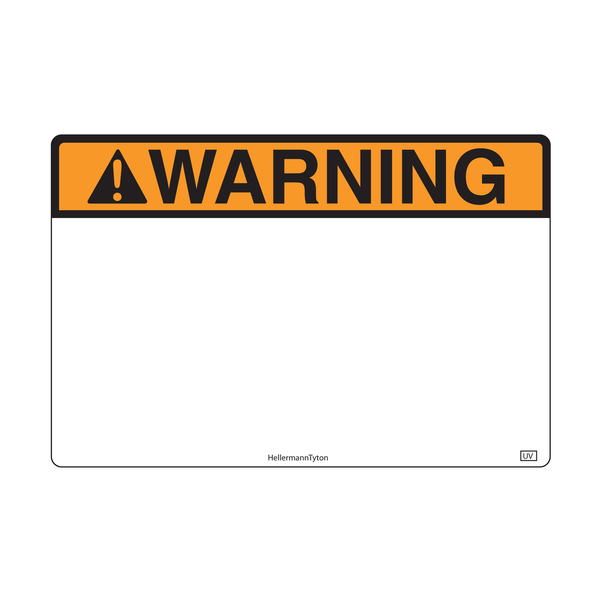 Product image for TYN 596-00634 3X2WARNINGUV PET OG 2