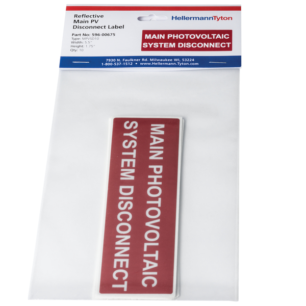 Product image for TYN 596-00675 MAIN PV DISCONNECT 10