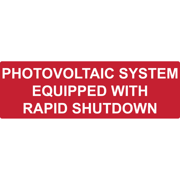 Product image for Hellermann Tyton 596-00474 5.5 x 1.75 Inch Red Vinyl Pre-Printed Reflective Solar Label