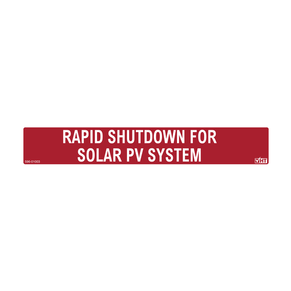 Product image for TYN 596-01003 RAPID SHUTDOWN PV, RE
