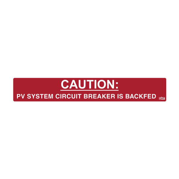Product image for Hellermann Tyton 596-00236 4.12 x 0.75 Inch Red Vinyl Caution Pre-Printed Solar Installation Label