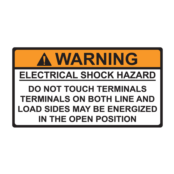 Product image for Hellermann Tyton 596-00497 3.75 x 2 Inch Orange/White Vinyl Warning Pre-Printed Solar Installation Label