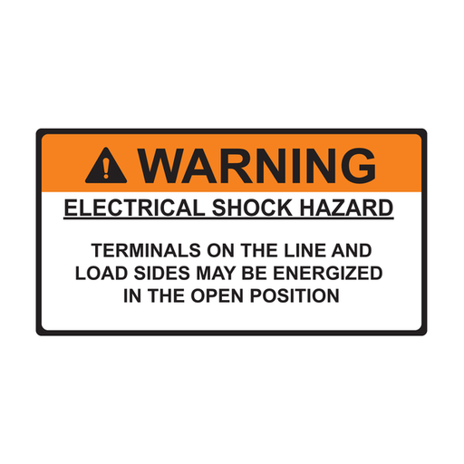 Product image for TYN 596-00893 WARNING ELE SHK HZD 2