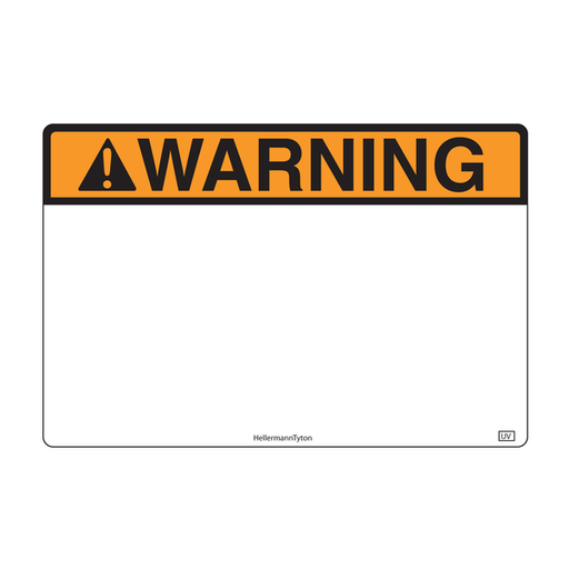 Product image for TYN 596-00633 4X6WARNINGUV PET OG 2