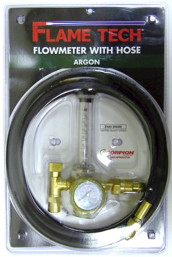FLOWMETER REG ARGON W HOSE CS